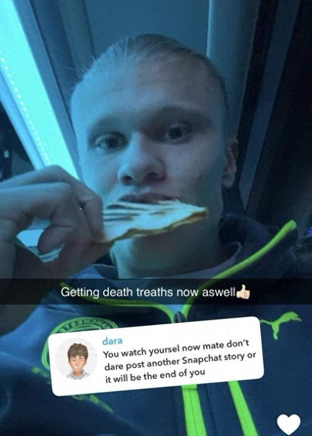 多大仇？哈兰德遭私信辱骂：赶快死弱智流浪汉；球员幽默(哈兰德脾气怎么样)